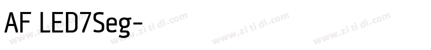 AF LED7Seg字体转换